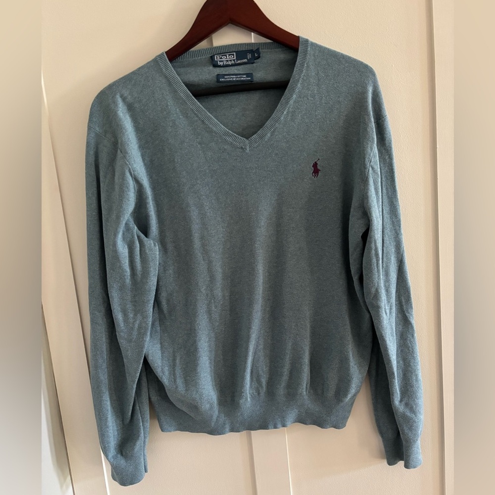 Polo Ralph Lauren Men’s V-Neck Cotton Sweater